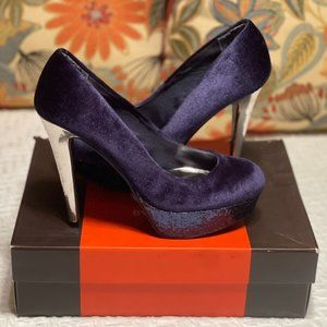 Blue Velvet Platforms